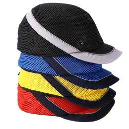 Helmet Antiimpact Light Weight Helmets Protective Hat Bump Cap Work Safety Helmet With Reflective Stripes Breathable Security 4 Colors