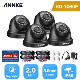 System ANNKE 2/4pcs 2MP 1080P HD Security Surveillance System Camera IRCut Night Vision Audio Recording Waterproof Housing Camera Kit