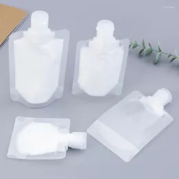 Storage Bags 5pcs Portable Fluid Transparent Bag Travel Lotion Dispenser Reusable Shampoo Liquid Leakproof Packaging Cont