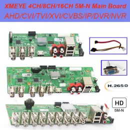 Recorder H.265 5MN 8CH 16CH 1080P IP DVR Board XMEYE NVR 4 CHannels 5 IN 1 AHD TVI CVI Hybrid DVR Recorder Board 3 in 1 For CCTV System