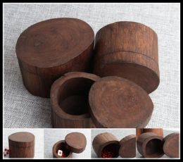 Tools New Teak wooden pile box Jewellery box rotating airtight shaped Jewellery box creative antique storage box gift box