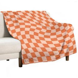 Blankets Check IV - Orange Twist Throw Blanket Beautifuls Fluffy