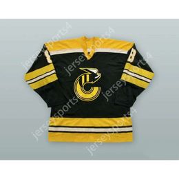 Gdsir Custom ROBBIE FTOREK 8 CINCINNATI STINGERS BLACK HOCKEY JERSEY NEW Top Ed S-M-L-XL-XXL-3XL-4XL-5XL-6XL