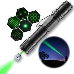 Pointers Green Tactical Laser Pointer009 2 In 1 Detachable Lamp Holde Laser Torch Visible Focus Focusable Burn match For Hunting