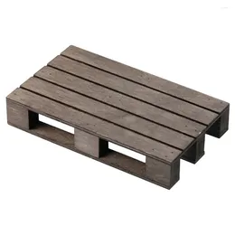 Decorative Figurines Carbonised Wood Pallet Wooden Place Mats Coasters For Pots Drink Tabletop Protection Tray Essentials Home