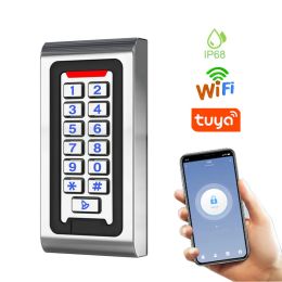 Kits New WIFI Tuya APP IP68 Waterproof Metal Keypad RFID Card Door Access Control Standalone Access Controller System Smart Device