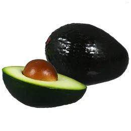 Party Decoration 2 Pcs Avocado Model Homedecor Educational Plaything Fake Food Realistic Fruit Avocados Pu Artificial Fruits