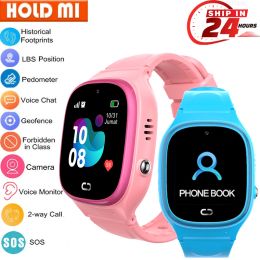 Watches Children Smart Watch SOS Phone Watch Smartwatch Kids With Sim Card Photo Waterproof IP67 Boys Girls Gift For IOS Android