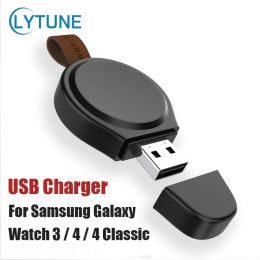 Accessories USB Wireless Portable Charger For Samsung Active 1 2 Galaxy Watch 3 Sport / 4 Classic Fast Charging Dock Smartwatch Accessories