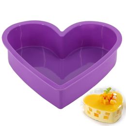 Silicone Baking Pastry Moulds Big Heart Shape Cake Mould Mousse Bread Mould Bakeware DIY Non-Stick Cake Bakeware Pan