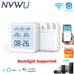 Intercom Tuya Smart Temperature and Humidity Sensor App Remote Monitor for Smart Home Smartlife Work with Alexa Google Assistant Wifi