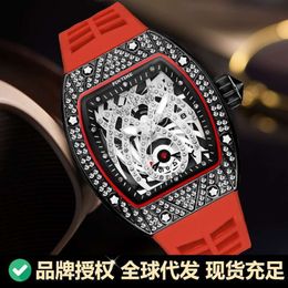 46 Pintime/pinshi New Men's with Dominant Barrel Shaped Hollow Surface Waterproof Glow Sport Quartz Watch 19