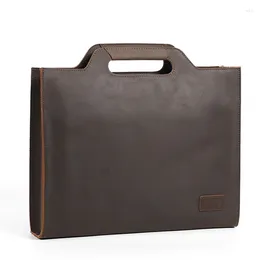 Wallets Sbirds Thick Leather Black Briefcase For Men Male Busienss Document Bag A4 Size Handbag Slim Men's Messenger