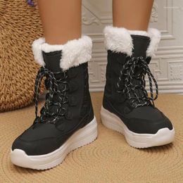 Boots Women Classic Snow Winter Warm Shoes Handmade Platform Womens Ankle Size 42 Booties English Style Boot