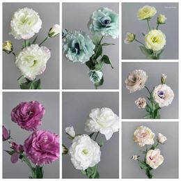 Decorative Flowers 4 Heads Artificial Flower Platycodon Grandiflorus Home Decoration Wedding Holding Peach Blossom