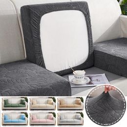 Chair Covers Plain Jacquard Sofa Cushion Cover Fitted For Living Room Soft Furniture Protector L-shaped Seat Couch Slipcover