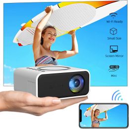 System YT300 Pocket Smart Mini LED Projector,Support Wired and Wireless Connect Phone Mirroring Mobile Proyector Beamer