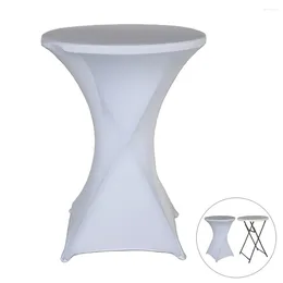 Table Cloth 80x110cm Party Bar Tablecloth Height Stretch Round Cocktail Spandex Lycra El Wedding Decoration