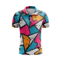 Pants Polo Shirts Men Tshirt Printed Golf Wear Tennis Polo Shirts Fashion Casual Breathable Short Sleeves Jersey Tops Sports Clothing