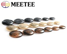 Meetee High Quality Resin Buttons Fashion 4Hole Coat Button for Suits Windbreaker Trousers Garment Sewing Button DIY Accessories 1452792