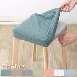 Chair Covers Table Stool Cover Elastic Square Seat Dust Living Room Removable Anti-slip Slipcover Stretch Protector