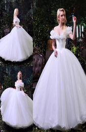 2017 Pure White Quinceanera Dresses Sexy Off Shoulder Vestido de Novia A Line Organza Draped Plus Size Modest Garden Bridal Gowns3567321