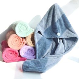 Towel Solid Girl's Hair Cap Drying Super Absorbent Quick Microfiber Shower