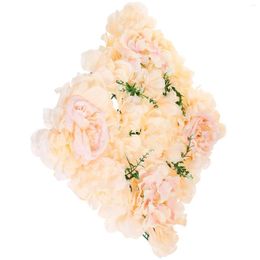 Decorative Flowers Flower Panel Wall Decor Artificial Board Rose Floral Wedding Decoration Silk