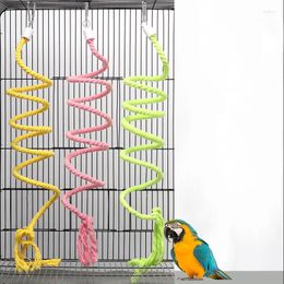 Other Bird Supplies 1PC Random Colour S/M Cage Accessories Toys For Parrots Chewing Climbing Swing Pet Jouet Pour Perroquet D9096