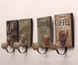 Window Stickers Wholesale Spot Price Of American-style Wooden Hooks Single LL-1501C