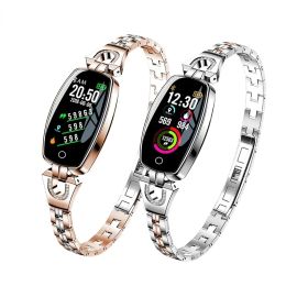 Watches Missgoal Women Smart Watch H8 Heart Rate Monitor Fitness Tracker Smartwatch Diamond Waterproof Lady Smart Clock Gift For Girl