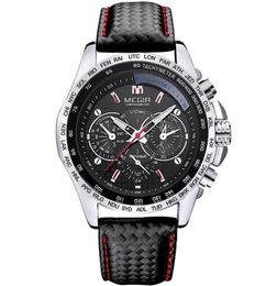 MEGIR Men039s Watches Top Brand Luxury Quartz Three Point Wristwatch Men039s Fashion Casual Luminous Waterproof Clock Relogi5588611