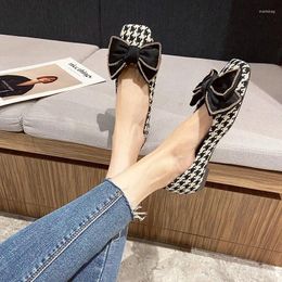 Casual Shoes Flat For Women's Spring Autumn Bow Shallow Loafers Ladies Women Super Big Size 45 46 44