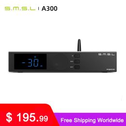 Amplifier SMSL A300 Hires Bluetooth 5.0 Power Amplifier 2.1 audio system 165W*2 BTL 330W SDB patented sound effects Subwoofers HIFI AMP