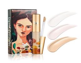 HUAMIANLI Illustration series Highquality 3colors liquid Concealer rendering base repair capacity of threedimensional bright 3g1536691