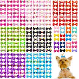 Dog Apparel 30PCS Pet Cat Puppy Grooming Bows Hair Accessories Decorate For Small Rubber Band Supplier