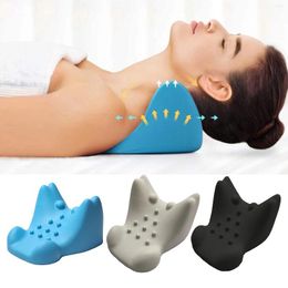 Pillow Neck Shoulder Relaxer W/Massage Point Cervical Curve Corrector For Muscle Relax Management Simple Effective