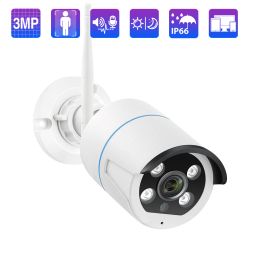 System Techage 3mp Wireless Ip Camera Eseecould Twoway Audio Ai Human Detection Wifi Camera for Security Camera System Waterproof P2p