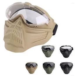 Cycling Caps Outdoor Paintball Shooting Face Protection Gear Tactical PC Mask