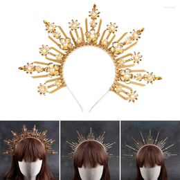 Party Supplies SunGoddess Headband For Bride Hairband Wedding BridalShower Hairhoop Female Elegant Church Headpiece