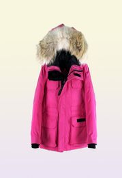 Toddler Designer Winter Jacket Fourrure Down Coat Parkas Boy Girls Outerwear Parka Grey Goose Warm Wolf Fur Windproof Manteau Kids9707644