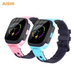 Watches AISHI Y95 4G GPS WiFi Video Call Kids Smart Watch Phone Waterproof SIM Location Tracker Children Smartwatch Voice Chat VS A36E