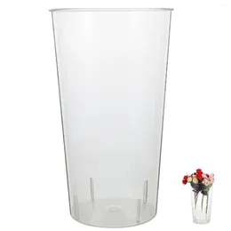 Vases Round Flower Vase Acrylic Holder Decorative Waking Clear Artistic