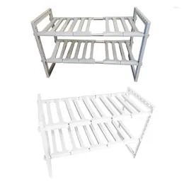 Kitchen Storage Stainless Steel Expandable Rack Rustproof Shelf For Countertop Cabinet Pantry Easy To Use