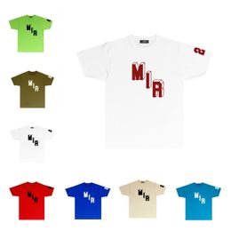 AA- Mens T-shirts Short Sleeve Men Cashew Flower Pattern Print Tshirt Neck Summer Man Tee Shirt