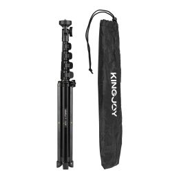 Monopods Kingjoy Aluminium Alloy Mini Photography Video Tripod for Phone Camera Stand Bracket Material 1/4 Inch Screw Mount Max. Load 5kg