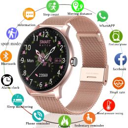 Watches 2022 Women Smart Watch Men Full Touch Screen Heart Rate Fitness Tracker Ladies Watch Waterproof Sport Smartwatch For Android IOS