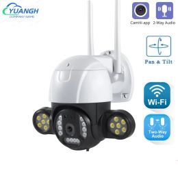 Cameras Camhi 4MP WIFI Security Camera Outdoor Smart Home Two Ways AUDIO Waterproof Wireless CCTV Surveillance Camera