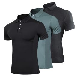 Shirts Golf Clothing Fashion TShirt Men Running QuickDrying Breathable Running TShirt Fitness Sports Gym Tennis TShirt