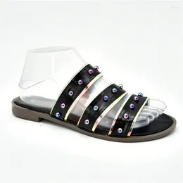 Dress Shoes Arrival Rhinestone Women Wedding Decorated With Summer Low Heeled For Elegant Slip On